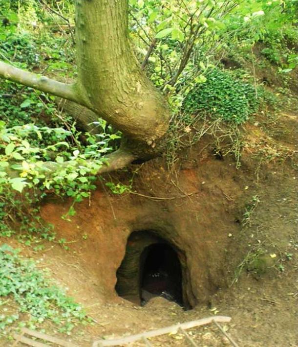A cave entrance
